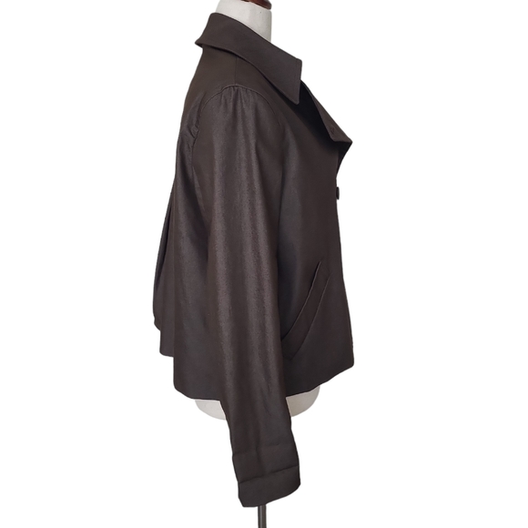 EUC like new New York Company women's brown double breast jacket coat XL - Picture 2 of 9